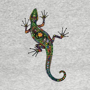 A vivid colourful climbing gecko / lizard T-Shirt
